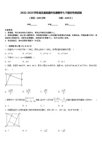 2022-2023学年湖北省宜昌市东部数学七下期末检测试题含答案