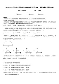 2022-2023学年湖北省黄冈市季黄梅县数学七年级第二学期期末考试模拟试题含答案