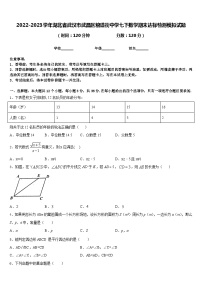 2022-2023学年湖北省武汉市武昌区粮道街中学七下数学期末达标检测模拟试题含答案