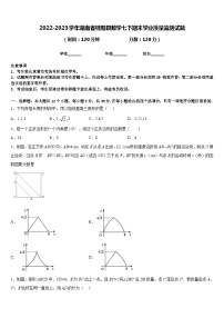2022-2023学年湖南省桂阳县数学七下期末学业质量监测试题含答案