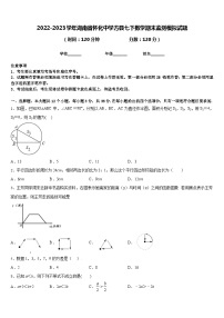 2022-2023学年湖南省怀化中学方县七下数学期末监测模拟试题含答案