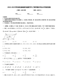 2022-2023学年湖北省宜昌市宜昌中学七下数学期末学业水平测试试题含答案