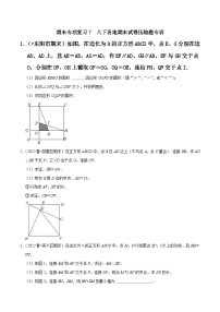 期末专项复习7 八下各地期末试卷压轴题专训-2023-2024学年八年级数学下册重难点及章节分类精品讲义(浙教版)