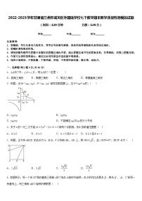 2022-2023学年甘肃省兰州市城关区外国语学校七下数学期末教学质量检测模拟试题含答案