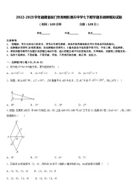 2022-2023学年福建省厦门市思明区逸夫中学七下数学期末调研模拟试题含答案