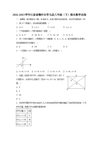 2022-2023学年江西省赣州市寻乌县八年级（下）期末数学试卷（含解析）