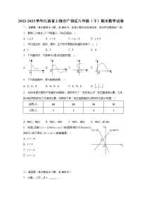 2022-2023学年江西省上饶市广信区八年级（下）期末数学试卷（含解析）