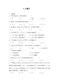 北师大版七年级上册3.3 整式优秀达标测试