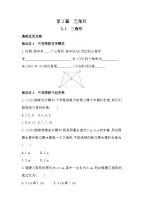 湘教版八年级上册2.1 三角形精品同步达标检测题