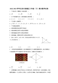 2022-2023学年北京市西城区八年级（下）期末数学试卷（含解析）