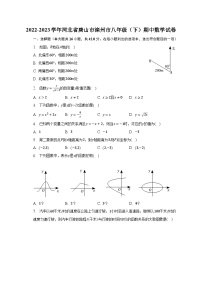 2022-2023学年河北省唐山市滦州市八年级（下）期中数学试卷（含解析）