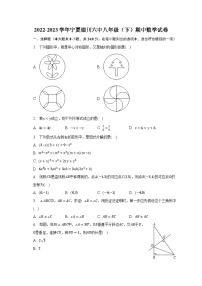 2022-2023学年宁夏银川六中八年级（下）期中数学试卷（含解析）