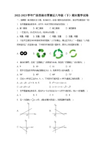 2022-2023学年广西贵港市覃塘区八年级（下）期末数学试卷（含解析）