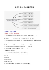 培优专题15 因式分解的类型-2023-2024学年八年级数学上册精选专题培优讲与练（人教版）