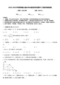 2022-2023学年贵州省六盘水市水城实验学校数学七下期末预测试题含答案