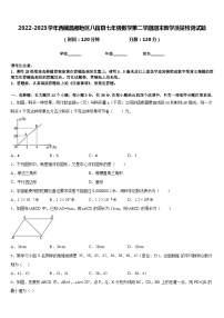 2022-2023学年西藏昌都地区八宿县七年级数学第二学期期末教学质量检测试题含答案