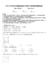 2022-2023学年辽宁省盘锦兴隆台区七校联考七下数学期末调研模拟试题含答案