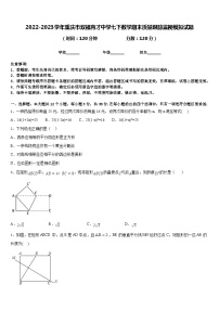 2022-2023学年重庆市双福育才中学七下数学期末质量跟踪监视模拟试题含答案