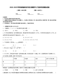 2022-2023学年陕西省延安市洛川县数学七下期末检测模拟试题含答案