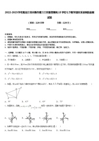 2022-2023学年黑龙江佳木斯市建三江农垦管理局15学校七下数学期末质量跟踪监视试题含答案