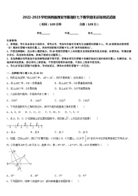 2022-2023学年陕西省西安市莲湖区七下数学期末达标测试试题含答案