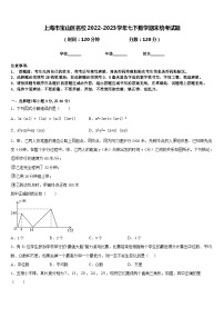 上海市宝山区名校2022-2023学年七下数学期末统考试题含答案