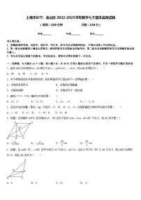 上海市长宁、金山区2022-2023学年数学七下期末监测试题含答案