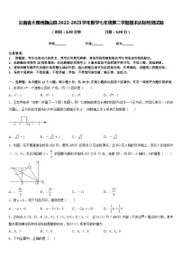 云南省大理州巍山县2022-2023学年数学七年级第二学期期末达标检测试题含答案