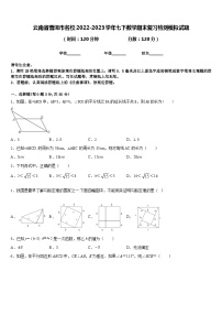 云南省普洱市名校2022-2023学年七下数学期末复习检测模拟试题含答案