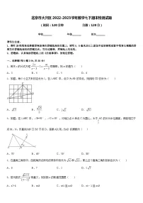 北京市大兴区2022-2023学年数学七下期末检测试题含答案