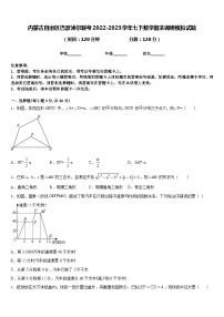 内蒙古自治区巴彦淖尔联考2022-2023学年七下数学期末调研模拟试题含答案