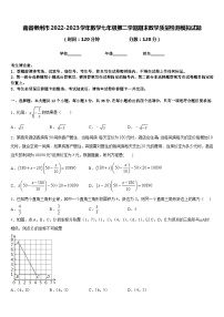 南省郴州市2022-2023学年数学七年级第二学期期末教学质量检测模拟试题含答案