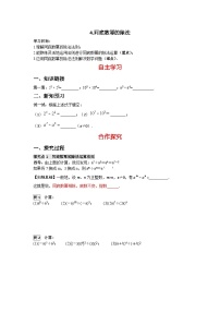 数学4 同底数幂的除法优质学案