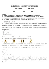 四川阆中学2022-2023学年七下数学期末经典试题含答案