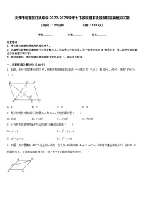 天津市河北区红光中学2022-2023学年七下数学期末质量跟踪监视模拟试题含答案