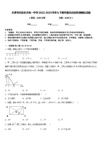 天津市河东区天铁一中学2022-2023学年七下数学期末达标检测模拟试题含答案