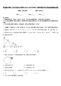 安徽省合肥市、安庆市名校大联考2022-2023学年七下数学期末学业质量监测模拟试题含答案