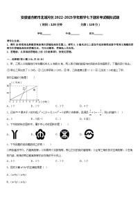 安徽省合肥市北城片区2022-2023学年数学七下期末考试模拟试题含答案