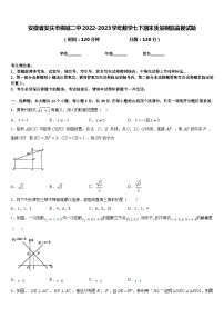 安徽省安庆市桐城二中2022-2023学年数学七下期末质量跟踪监视试题含答案