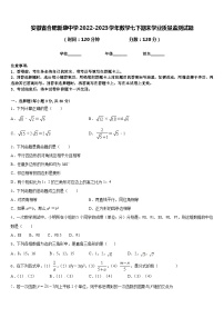 安徽省合肥新康中学2022-2023学年数学七下期末学业质量监测试题含答案