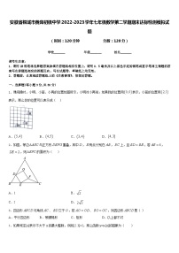 安徽省桐城市黄岗初级中学2022-2023学年七年级数学第二学期期末达标检测模拟试题含答案