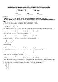 安徽省黄山市区县2022-2023学年七年级数学第二学期期末考试试题含答案