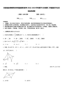 安徽省宿州埇桥区教育集团四校联考2022-2023学年数学七年级第二学期期末学业质量监测试题含答案