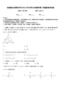 安徽省颍上县第五中学2022-2023学年七年级数学第二学期期末联考试题含答案