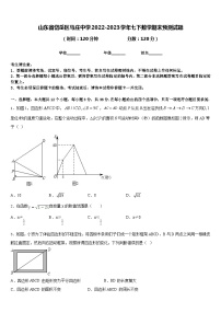 山东省岱岳区马庄中学2022-2023学年七下数学期末预测试题含答案