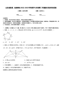 山东省临清、高唐两地2022-2023学年数学七年级第二学期期末质量检测试题含答案