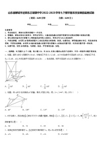 山东省聊城市冠县东古城镇中学2022-2023学年七下数学期末质量跟踪监视试题含答案