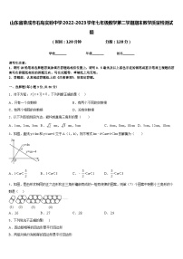 山东省荣成市石岛实验中学2022-2023学年七年级数学第二学期期末教学质量检测试题含答案