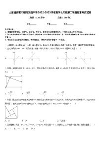 山东省高密市银鹰文昌中学2022-2023学年数学七年级第二学期期末考试试题含答案