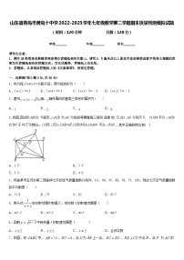 山东省青岛市黄岛十中学2022-2023学年七年级数学第二学期期末质量检测模拟试题含答案